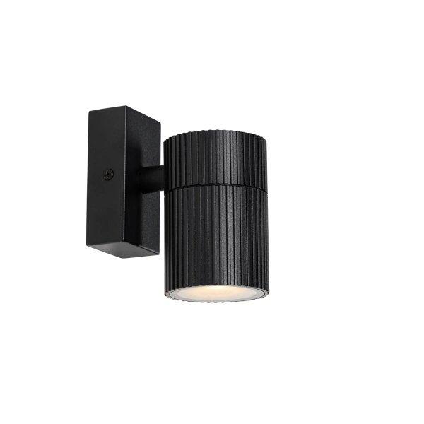 Ipari kültéri fali lámpa fekete IP44 - Vigo