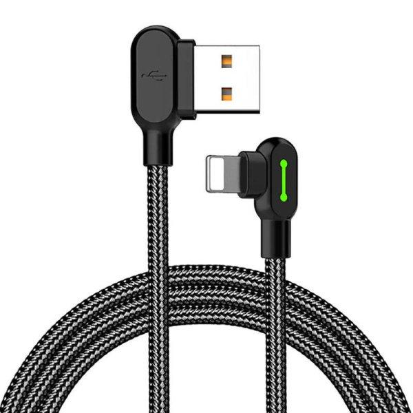 USB to Lightning kábel Mcdodo CA-4679, angled, 3m (black)
