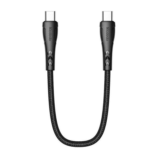 Mcdodo CA-7640 USB-C to USB-C kábel PD 60W, 0.2m (black)