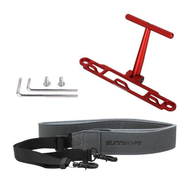 Mount with strap Sunnylife for DJI RC / RC 2 controller (red) ZJ764-R