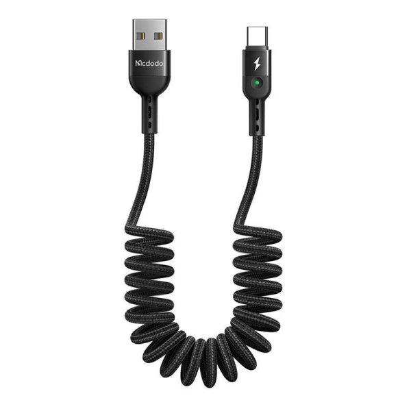 USB Spring kábel to USB-C Mcdodo Omega CA-6420 1.8m (Black)