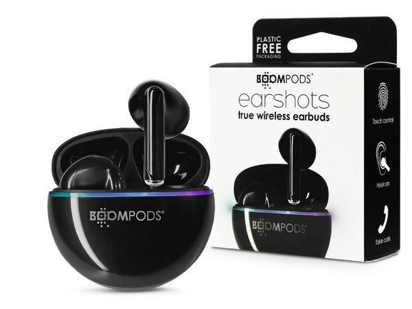 Boompods TWS Bluetooth sztereó headset v5.3 + töltőtok - Boompods EarShots
TWS with Charging Case - fekete