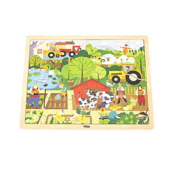 Gyermek+fa+puzzle+Viga+Farm+48+db