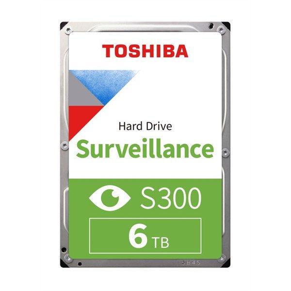 Toshiba Belső HDD 3.5" - S300 Surveillance 6TB (Bulk; Biztonságtechnikai
rögzítőkbe; 128MB / 5400RPM)