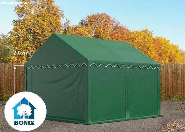 Raktársáro ipari sátor 3x4 m ponyva PVC 750 erősített szerkezettel
padlókerettel  zöld