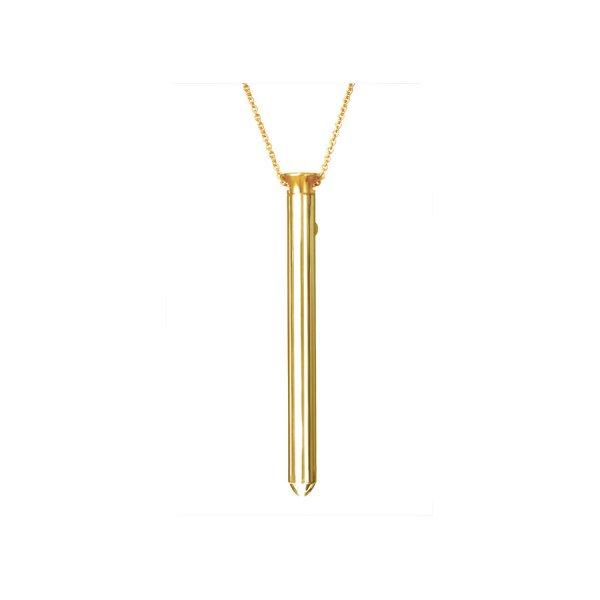 Vesper - luxus vibrátor nyaklánc (arany)