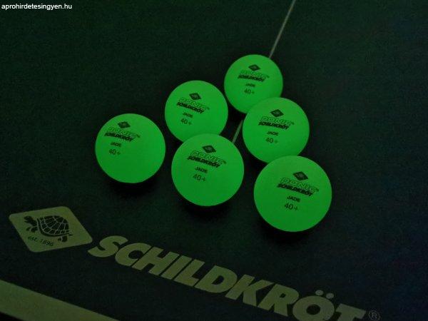 Donic GLOW IN THE DARK Poly 40+ ping-pong labda, 6 db