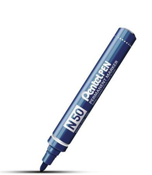 Alkoholos marker, 2 mm, kúpos, PENTEL "N50", kék