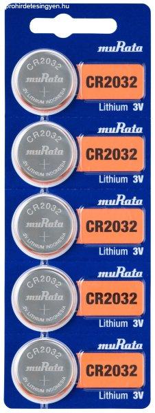 MURATA(Sony) CR2032 lithium gombelem 3V bl/5