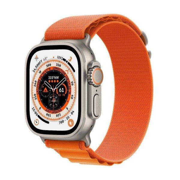 Apple Watch Ultra GPS + Cellular 49mm Titanium Case narancs Alpine Szíjjal
- Kicsi
