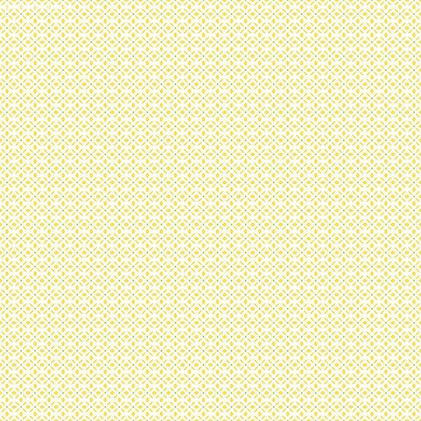 Just Kitchens minimalista apró levélmintás fehér sárga és zöld tónusú
tapéta G45432