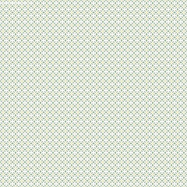 Just Kitchens minimalista apró levélmintás fehér zöld sárga tónusú
tapéta G45434