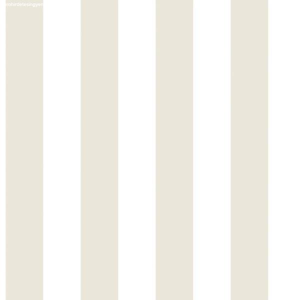 Just Kitchens klasszikus szürke-krém fehér csíkos konyhai tapéta G67526