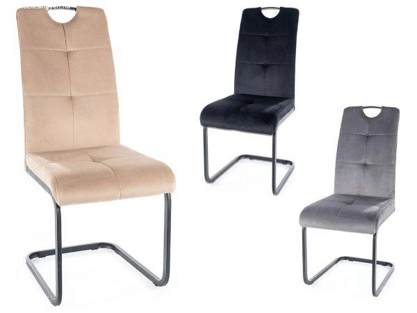 SIG-Axo Velvet modern szánkótalpas szék