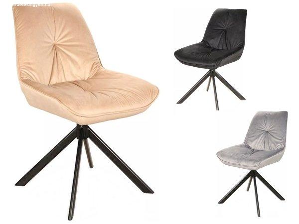 SIG-Boogie I Velvet modern fémvázas szék