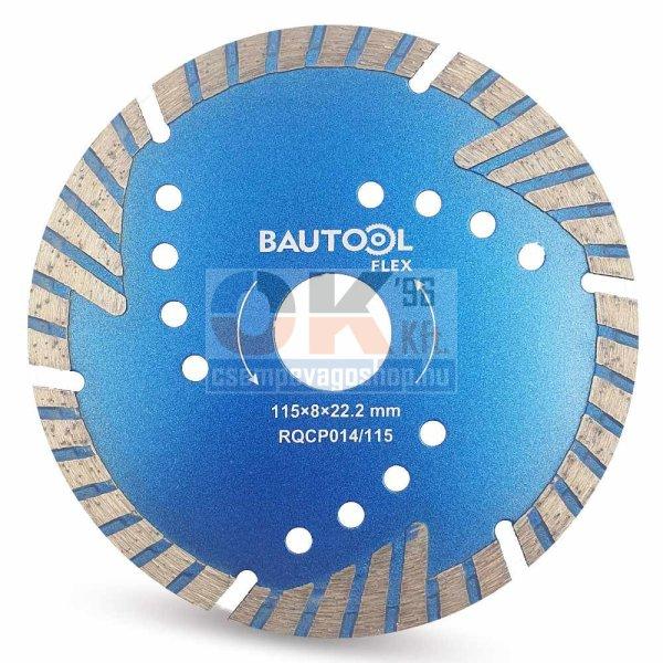 Bautool gyémánttárcsa turbo szegmens 115x22,2 mm (brqcp014115)