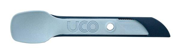 UCO Switch bővíthető nejlon evőeszközkészlet hurokkal a rögzítéshez és
Spork villatartóval kőszínkék