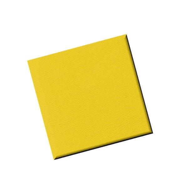 KERMA falpanel 12,5×12,5 cm műbőrcitrom sárga színű falburkolat Inka 822