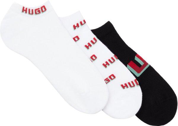Hugo Boss 3 PACK - férfi zokni HUGO 50518576-100 39-42