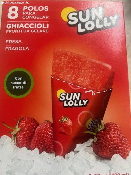 Sunlolly glutén- és laktózmentes jégkrém eper 8x60ml 480 ml