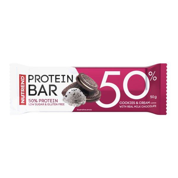 Nutrend protein szelet 50% cookies and cream 50 g