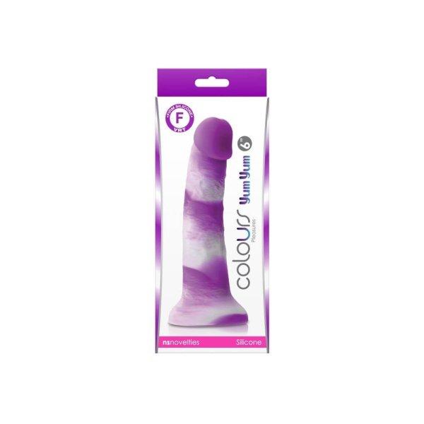 Colours - Pleasures - Yum Yum 6" Dildo - Purple