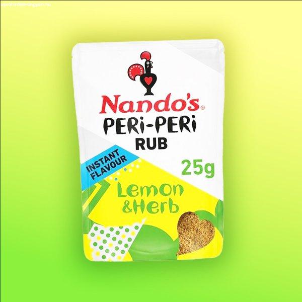 Nandos Peri-Peri Rub Lemon and Herb citrom és gyógynövény ízű
fűszerkeverék 25g