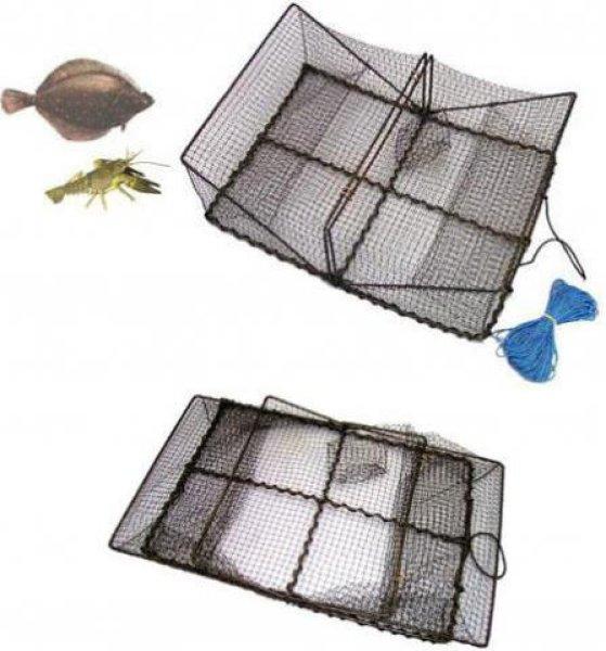 Fishing Master Crab Trap rákcsapda vagy törpeharcsa varsa 2 bejárattal
70x42x20cm (18/2)