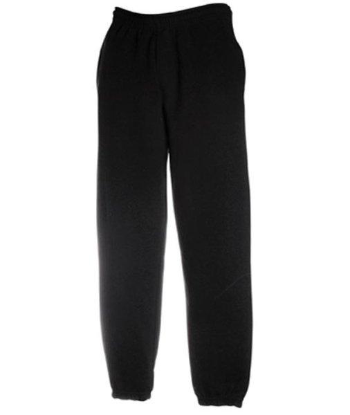 Fruit of the Loom F52 zsebes jogging alsó, ELASTICATED CUFF JOG PANTS, Black -
2XL