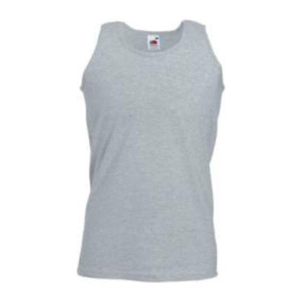 Fruit of the Loom F06 ujjatlan, sportos trikó, ATHLETIC VEST, Heather Grey -
4XL