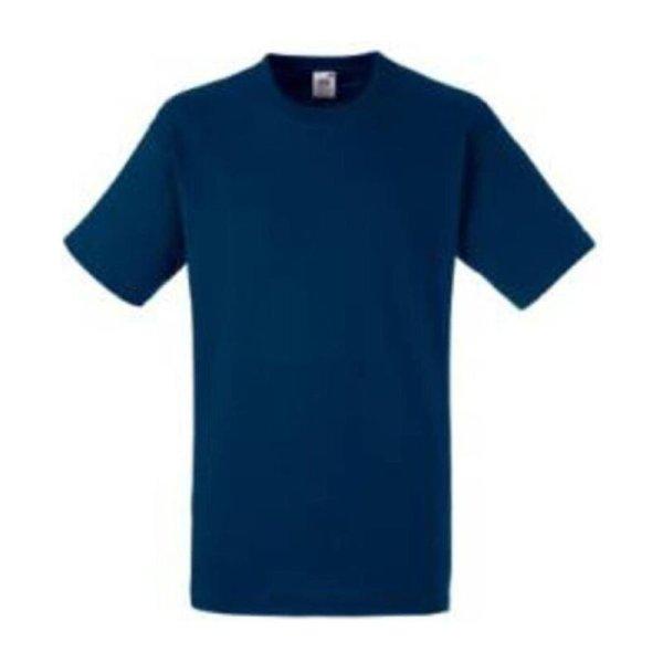 Fruit of the Loom F05 unisex rövid ujjú póló, HEAVY T, Navy - XL