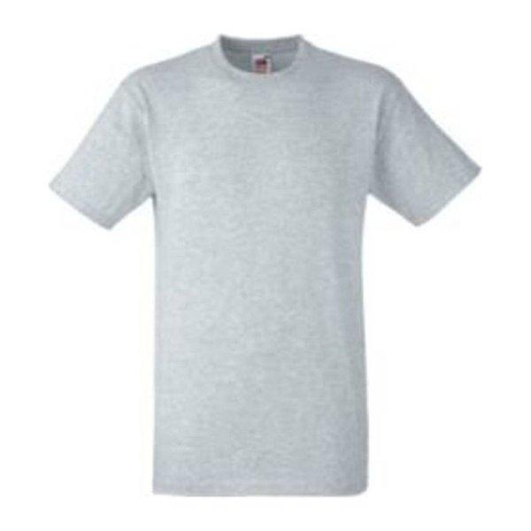 Fruit of the Loom F05 unisex rövid ujjú póló, HEAVY T, Heather Grey - XL