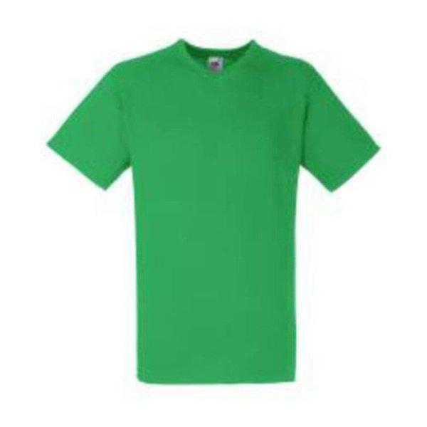 Fruit of the Loom F08 V-nyakú pamut póló, VALUEWEIGHT V-NECK T, Kelly Green -
XL