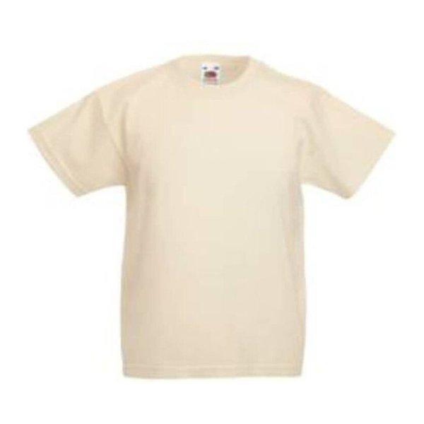 Fruit of the Loom F37 környakas gyerek póló, Kids Valueweight T, Natural -
12/13
