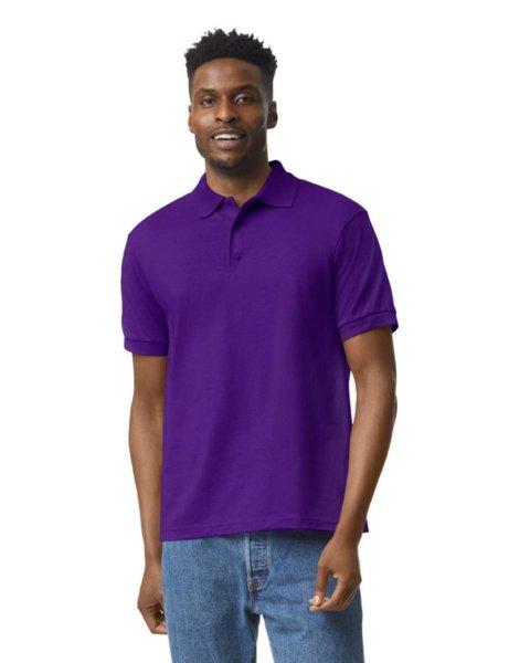 DryBlend rövid ujjú galléros férfi póló, Gildan GI8800, Purple-M