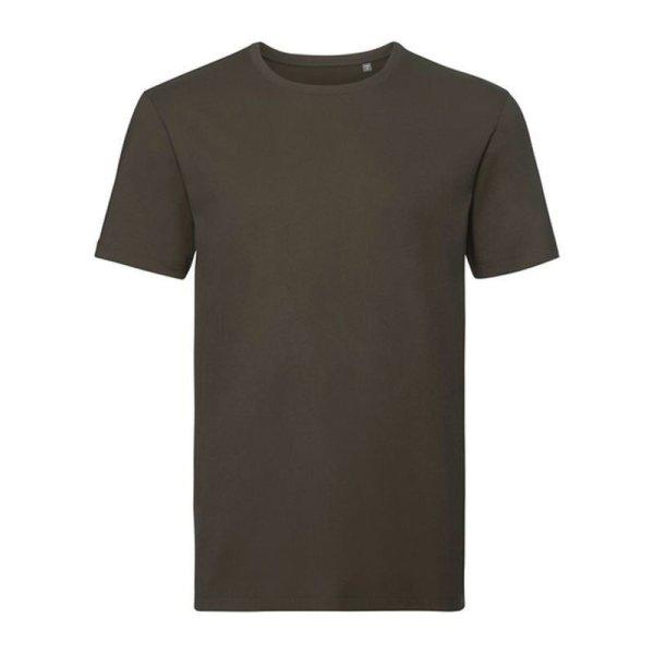 RUSSELL 108M biopamut rövid ujjú férfi póló, Dark Olive-2XL