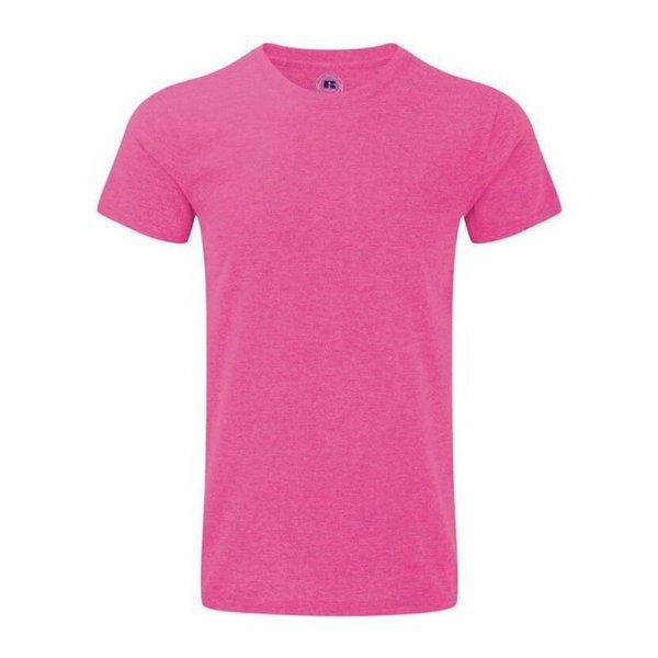 RUSSELL 165M környakas unisex rövid ujjú póló, Pink-XL