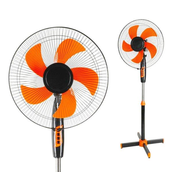 Többsebességes álló ventilátor fekete-narancssárga
40 cm x 120 cm (BBJH)