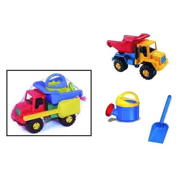 Kisgyermekes homokozó játék szett teherautóval