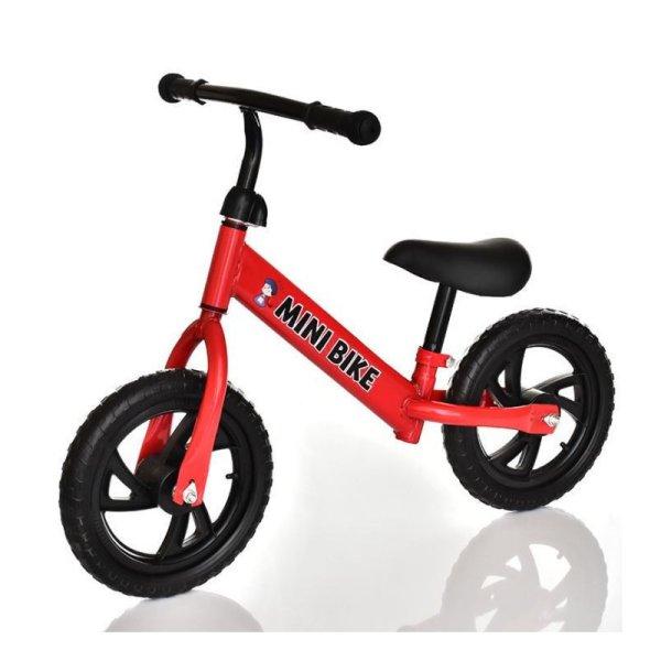 Vidám Piros Gyerek Bicikli - 12 hüvelykes kerék, könnyű alumínium váz,
csengővel és oldaltámasszal.