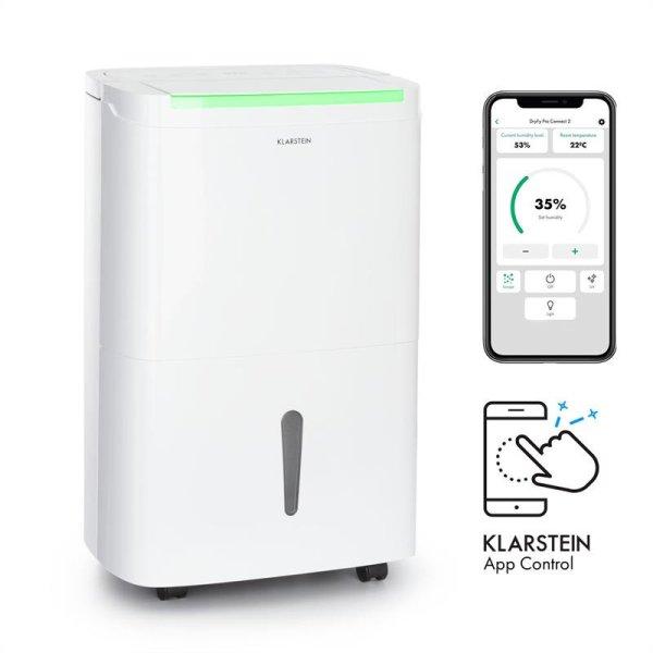 Klarstein DryFy Connect 40 Smart, Párátlanító, WiFi, Kompresszor, 50l/d,
45-55 m², Fehér