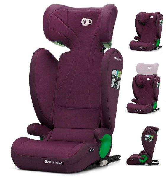 KINDERKRAFT Junior Fix 2 i-Size gyermekülés - 100-150 cm - Cherry Pearl