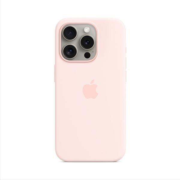 Apple iPhone 15 Pro Szilikontok MagSafe-vel - Light rózsaszín