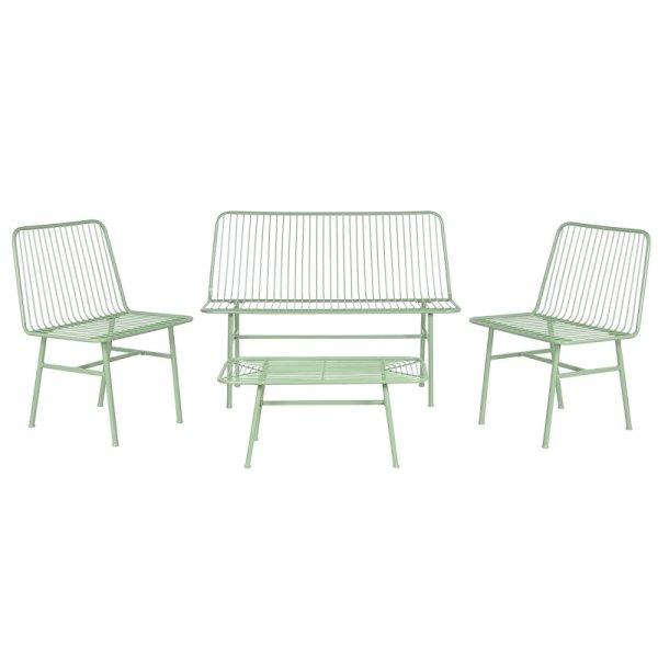 Asztal szett 3 fotellel Home ESPRIT Menta Fém 115 x 53 x 83 cm MOST 217844
HELYETT 139724 Ft-ért!