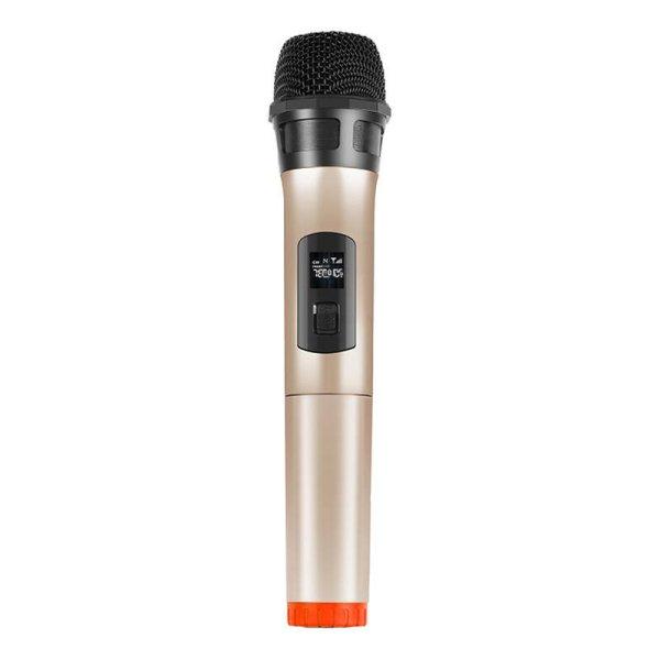 Vezeték nélküli dinamikus mikrofon UHF PULUZ PU628J 3.5mm (arany)