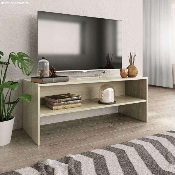 vidaXL sonoma tölgy színű forgácslap TV-szekrény 100 x 40 x 40 cm