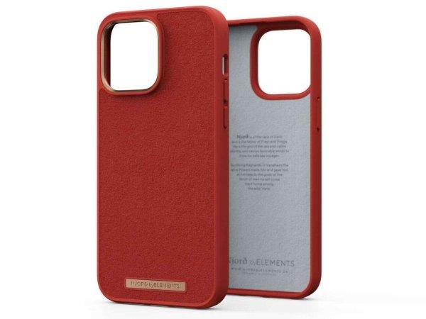 Njord Suede Comfort+ Case iPhone 14 Pro Max Burnt Narancssárga NA44CM07