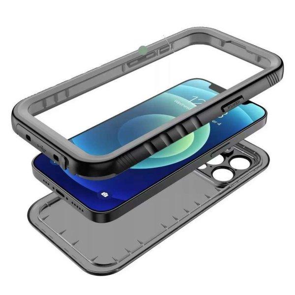 Tech-Protect Shellbox vízálló és ütésálló tok fekete MagSafe Apple
iPhone 15 Pro készülékhez