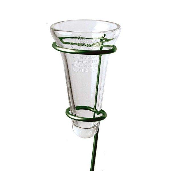 Leszúrható fém csapadékmérő állvány, mérő üveggel, 133 cm, 0,55
literes