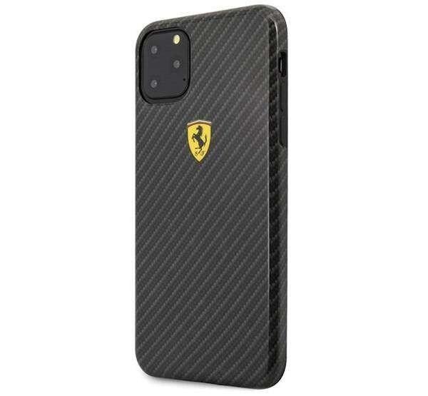 Ferrari Scuderia műanyag védő tok / hátlap - FEKETE KARBON MINTÁS - APPLE
iPhone 11 Pro Max - FESPCHCN65CBBK - GYÁRI